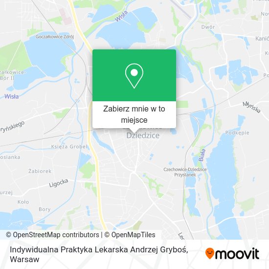 Mapa Indywidualna Praktyka Lekarska Andrzej Gryboś