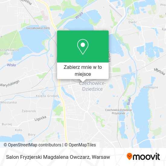 Mapa Salon Fryzjerski Magdalena Owczarz