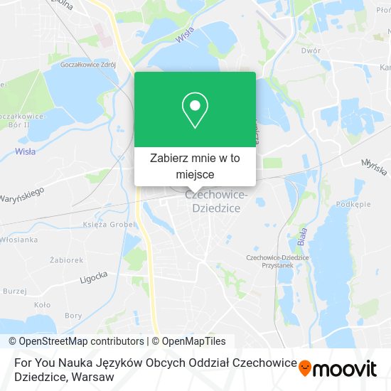Mapa For You Nauka Języków Obcych Oddział Czechowice Dziedzice
