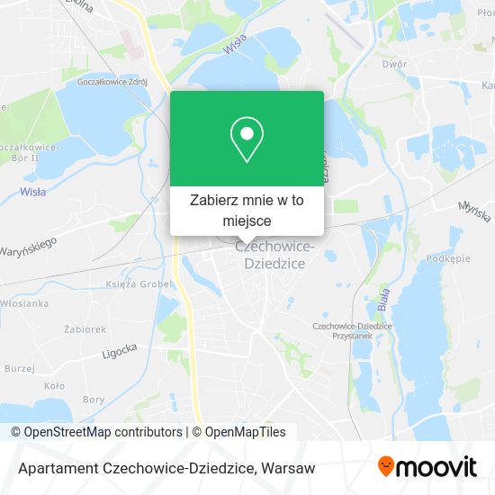 Mapa Apartament Czechowice-Dziedzice