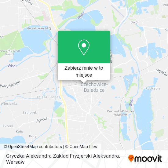 Mapa Gryczka Aleksandra Zaklad Fryzjerski Aleksandra