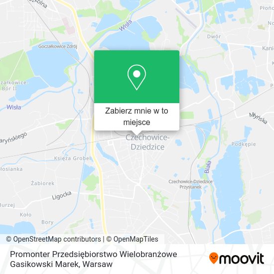 Mapa Promonter Przedsiębiorstwo Wielobranżowe Gasikowski Marek