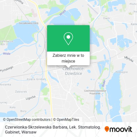 Mapa Czerwionka-Skrzelewska Barbara, Lek. Stomatolog. Gabinet