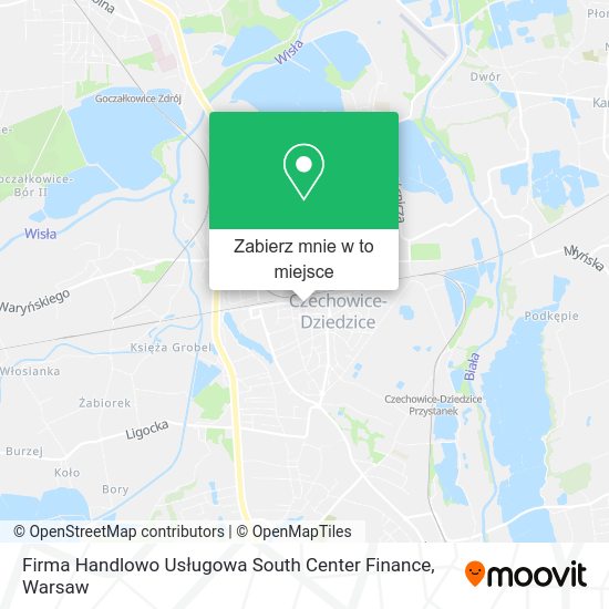 Mapa Firma Handlowo Usługowa South Center Finance