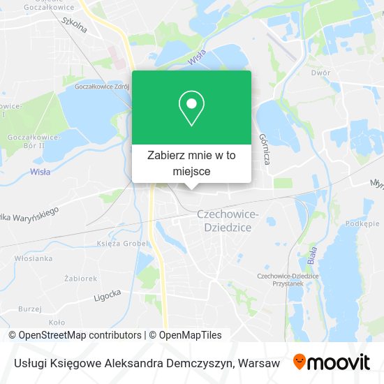 Mapa Usługi Księgowe Aleksandra Demczyszyn