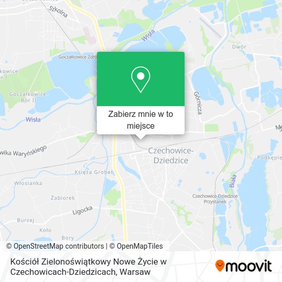 Mapa Kościół Zielonoświątkowy Nowe Życie w Czechowicach-Dziedzicach