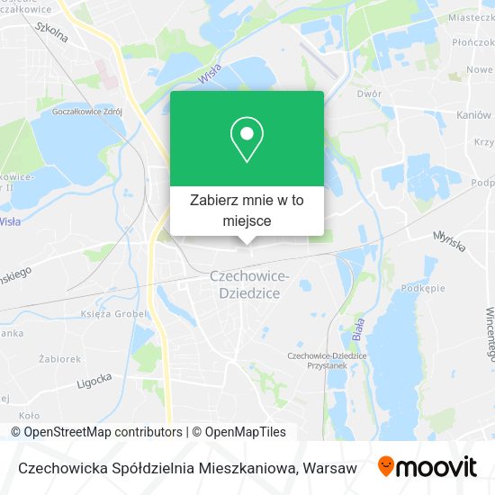 Mapa Czechowicka Spółdzielnia Mieszkaniowa