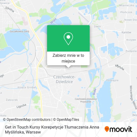 Mapa Get in Touch Kursy Korepetycje Tłumaczenia Anna Myślińska