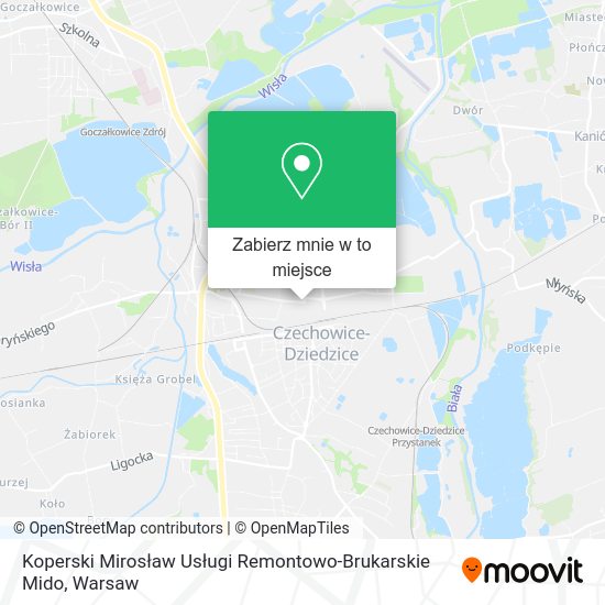 Mapa Koperski Mirosław Usługi Remontowo-Brukarskie Mido