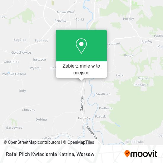 Mapa Rafał Pilch Kwiaciarnia Katrina