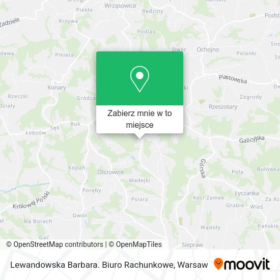 Mapa Lewandowska Barbara. Biuro Rachunkowe