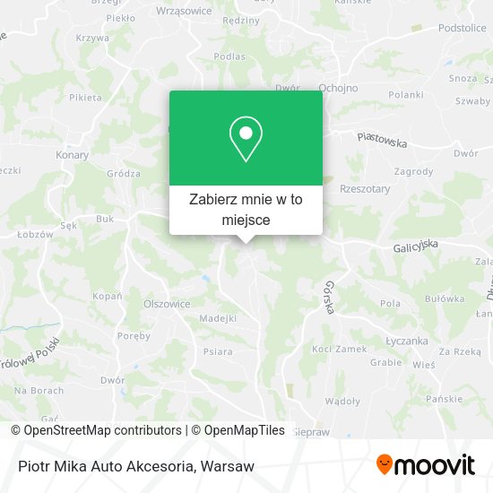 Mapa Piotr Mika Auto Akcesoria