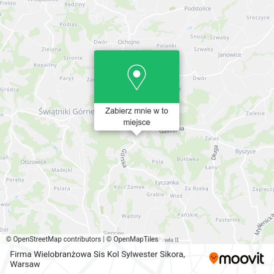 Mapa Firma Wielobranżowa Sis Kol Sylwester Sikora