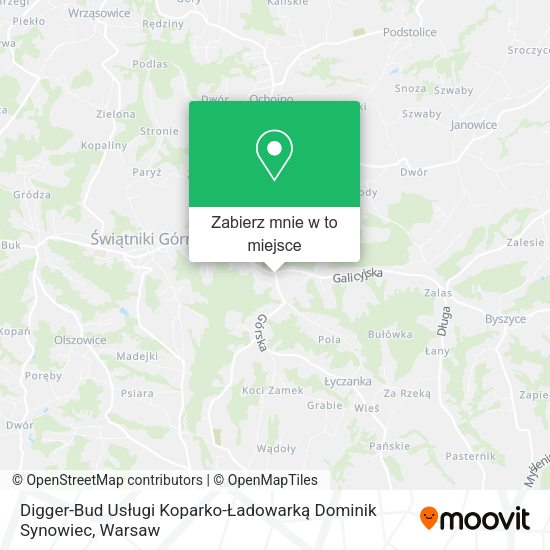 Mapa Digger-Bud Usługi Koparko-Ładowarką Dominik Synowiec