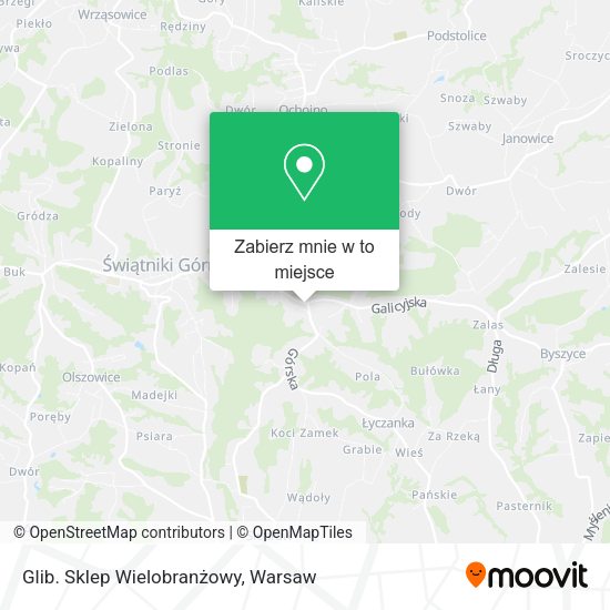 Mapa Glib. Sklep Wielobranżowy