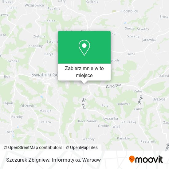 Mapa Szczurek Zbigniew. Informatyka