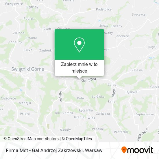 Mapa Firma Met - Gal Andrzej Zakrzewski