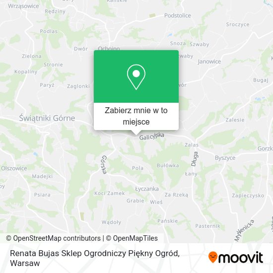 Mapa Renata Bujas Sklep Ogrodniczy Piękny Ogród