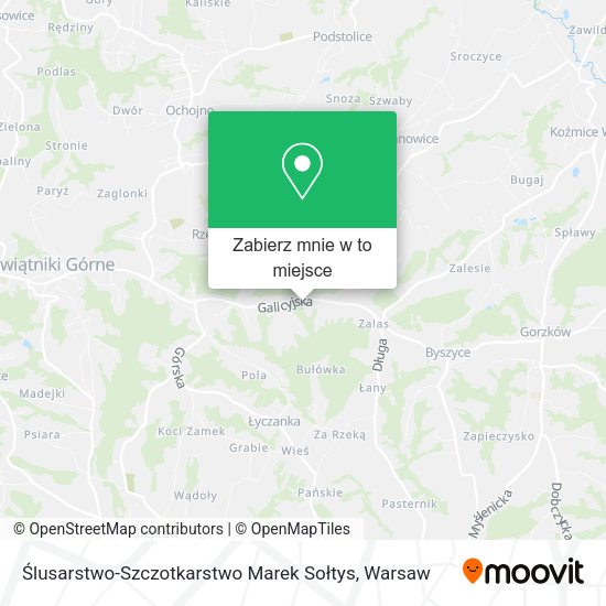 Mapa Ślusarstwo-Szczotkarstwo Marek Sołtys