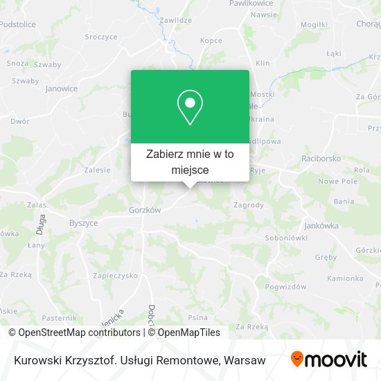 Mapa Kurowski Krzysztof. Usługi Remontowe