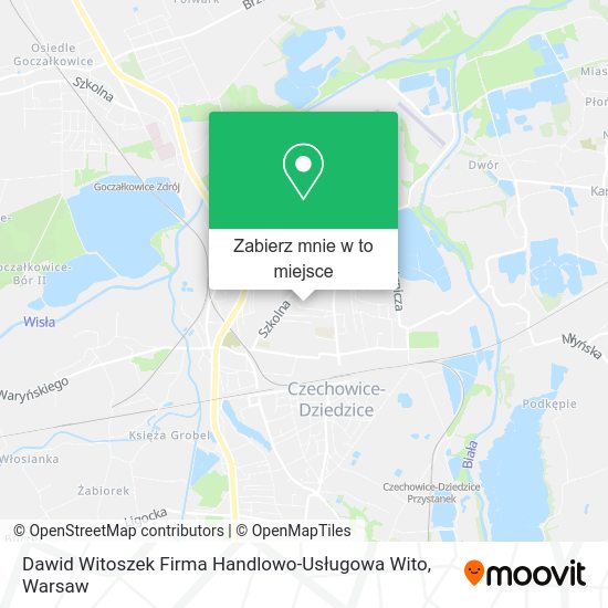 Mapa Dawid Witoszek Firma Handlowo-Usługowa Wito