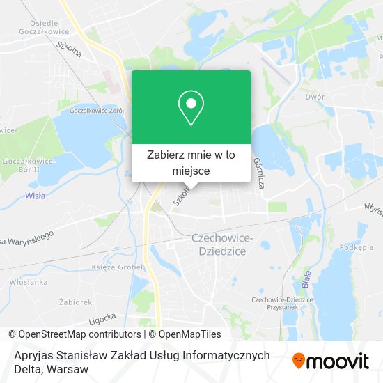 Mapa Apryjas Stanisław Zakład Usług Informatycznych Delta