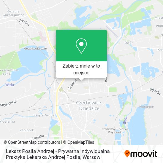 Mapa Lekarz Posiła Andrzej - Prywatna Indywidualna Praktyka Lekarska Andrzej Posiła