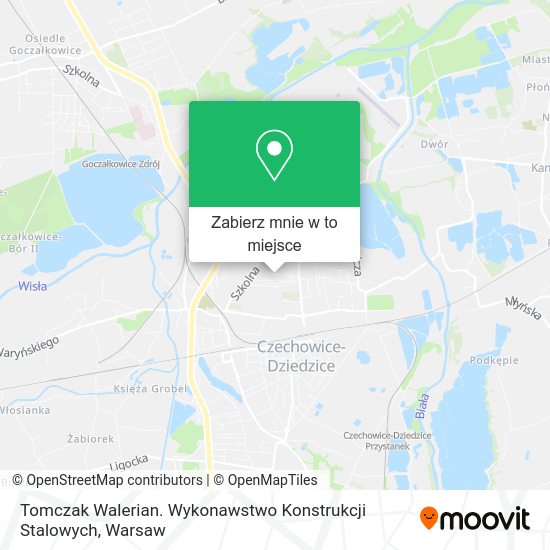 Mapa Tomczak Walerian. Wykonawstwo Konstrukcji Stalowych