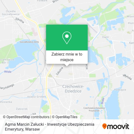 Mapa Agma Marcin Załucki - Inwestycje Ubezpieczenia Emerytury