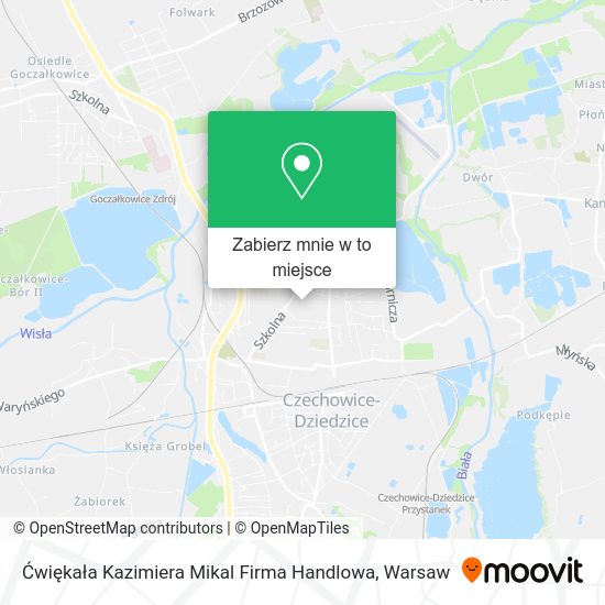 Mapa Ćwiękała Kazimiera Mikal Firma Handlowa