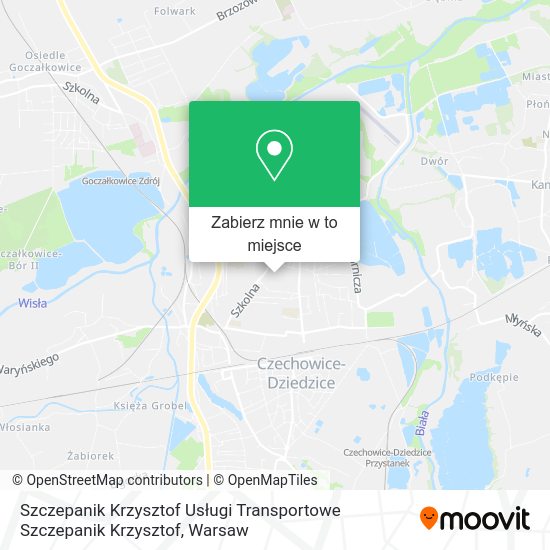 Mapa Szczepanik Krzysztof Usługi Transportowe Szczepanik Krzysztof