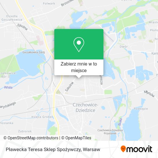 Mapa Pławecka Teresa Sklep Spożywczy