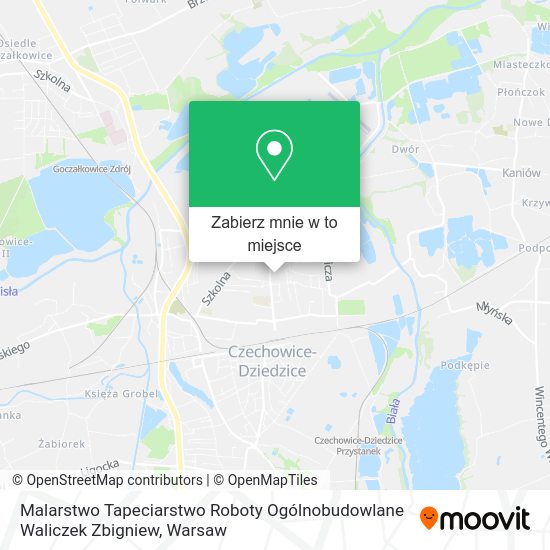 Mapa Malarstwo Tapeciarstwo Roboty Ogólnobudowlane Waliczek Zbigniew