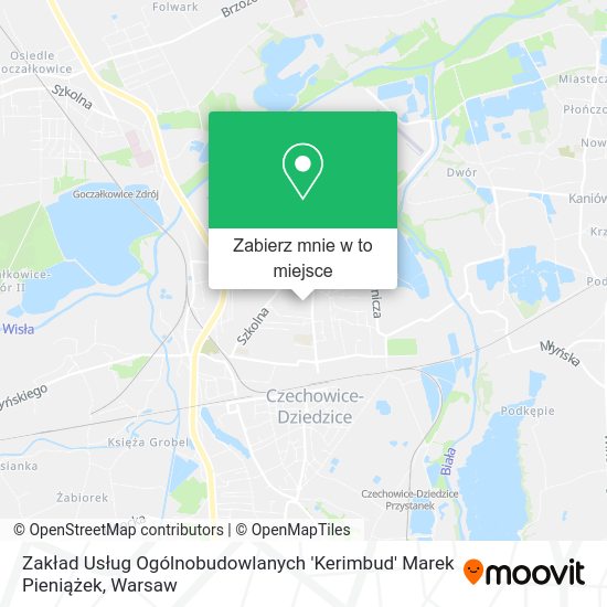 Mapa Zakład Usług Ogólnobudowlanych 'Kerimbud' Marek Pieniążek