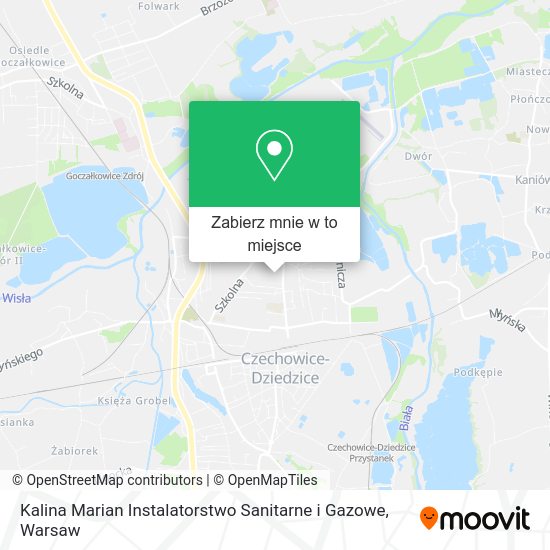 Mapa Kalina Marian Instalatorstwo Sanitarne i Gazowe