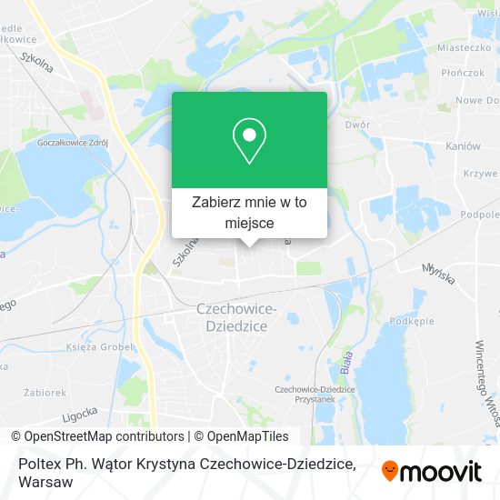 Mapa Poltex Ph. Wątor Krystyna Czechowice-Dziedzice