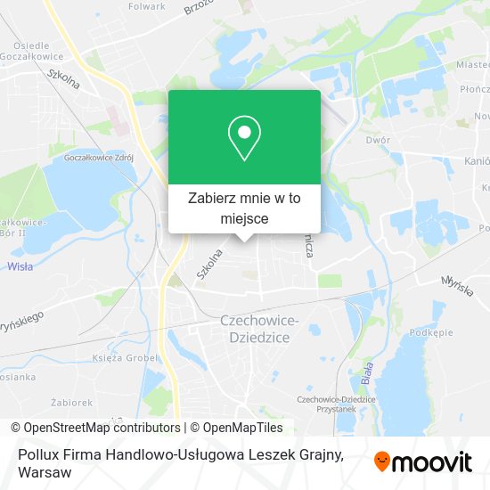 Mapa Pollux Firma Handlowo-Usługowa Leszek Grajny