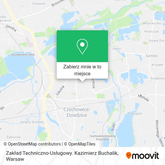 Mapa Zakład Techniczno-Usługowy. Kazimierz Buchalik