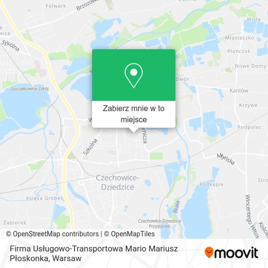 Mapa Firma Usługowo-Transportowa Mario Mariusz Płoskonka