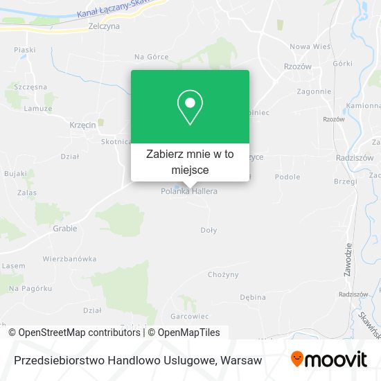 Mapa Przedsiebiorstwo Handlowo Uslugowe