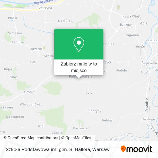 Mapa Szkoła Podstawowa im. gen. S. Hallera