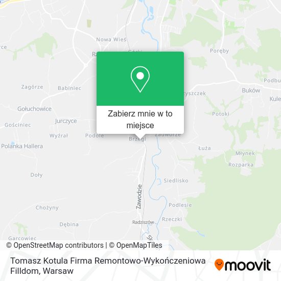 Mapa Tomasz Kotula Firma Remontowo-Wykończeniowa Filldom