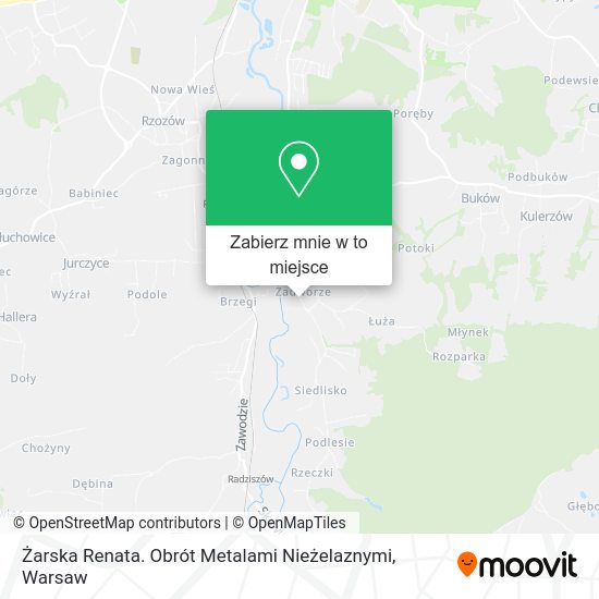 Mapa Żarska Renata. Obrót Metalami Nieżelaznymi