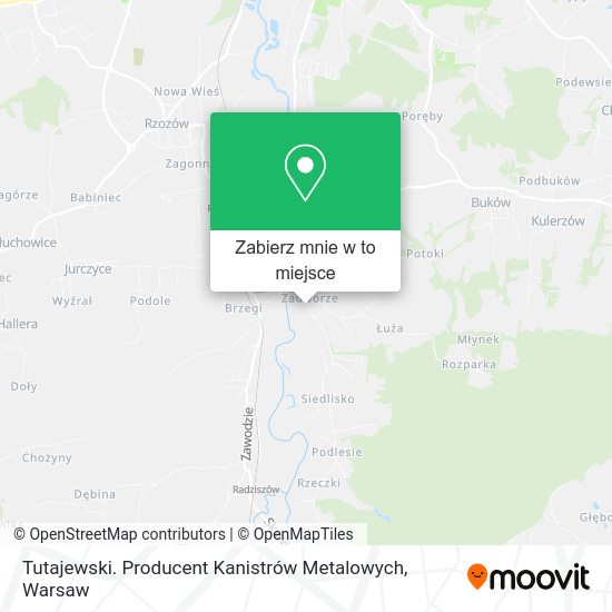 Mapa Tutajewski. Producent Kanistrów Metalowych