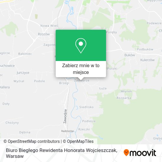 Mapa Biuro Biegłego Rewidenta Honorata Wojcieszczak