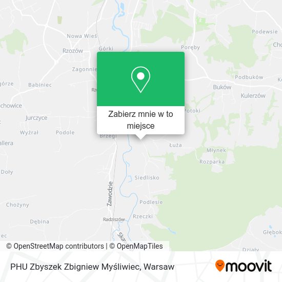 Mapa PHU Zbyszek Zbigniew Myśliwiec