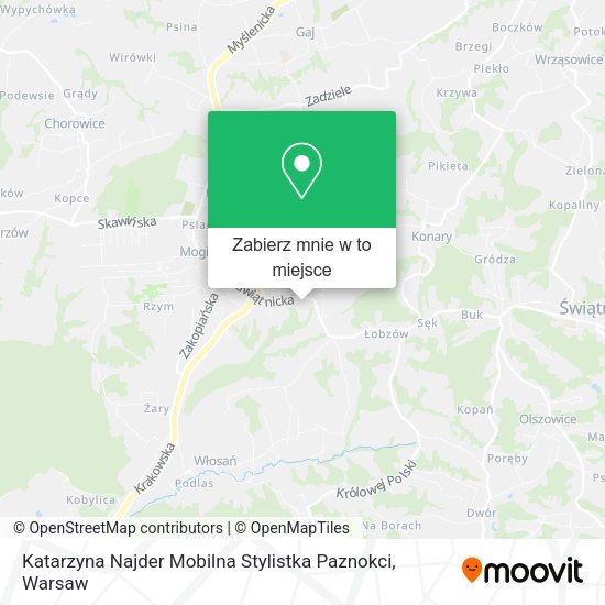 Mapa Katarzyna Najder Mobilna Stylistka Paznokci