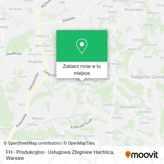 Mapa FH - Produkcyjno - Usługowa Zbigniew Hachlica