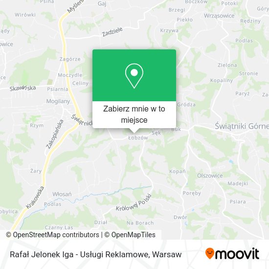 Mapa Rafał Jelonek Iga - Usługi Reklamowe