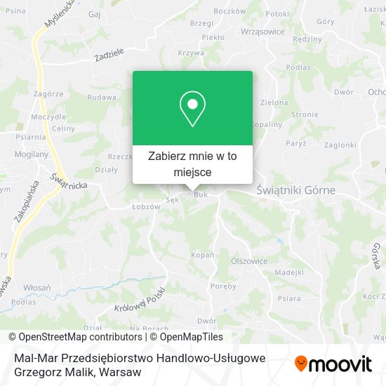 Mapa Mal-Mar Przedsiębiorstwo Handlowo-Usługowe Grzegorz Malik